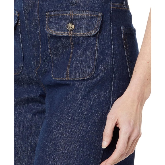 PAIGE Women's Harper Ankle Patch Pocket Wide Leg Jeans - Kinsley Size 32 NWT - Picture 4 of 11